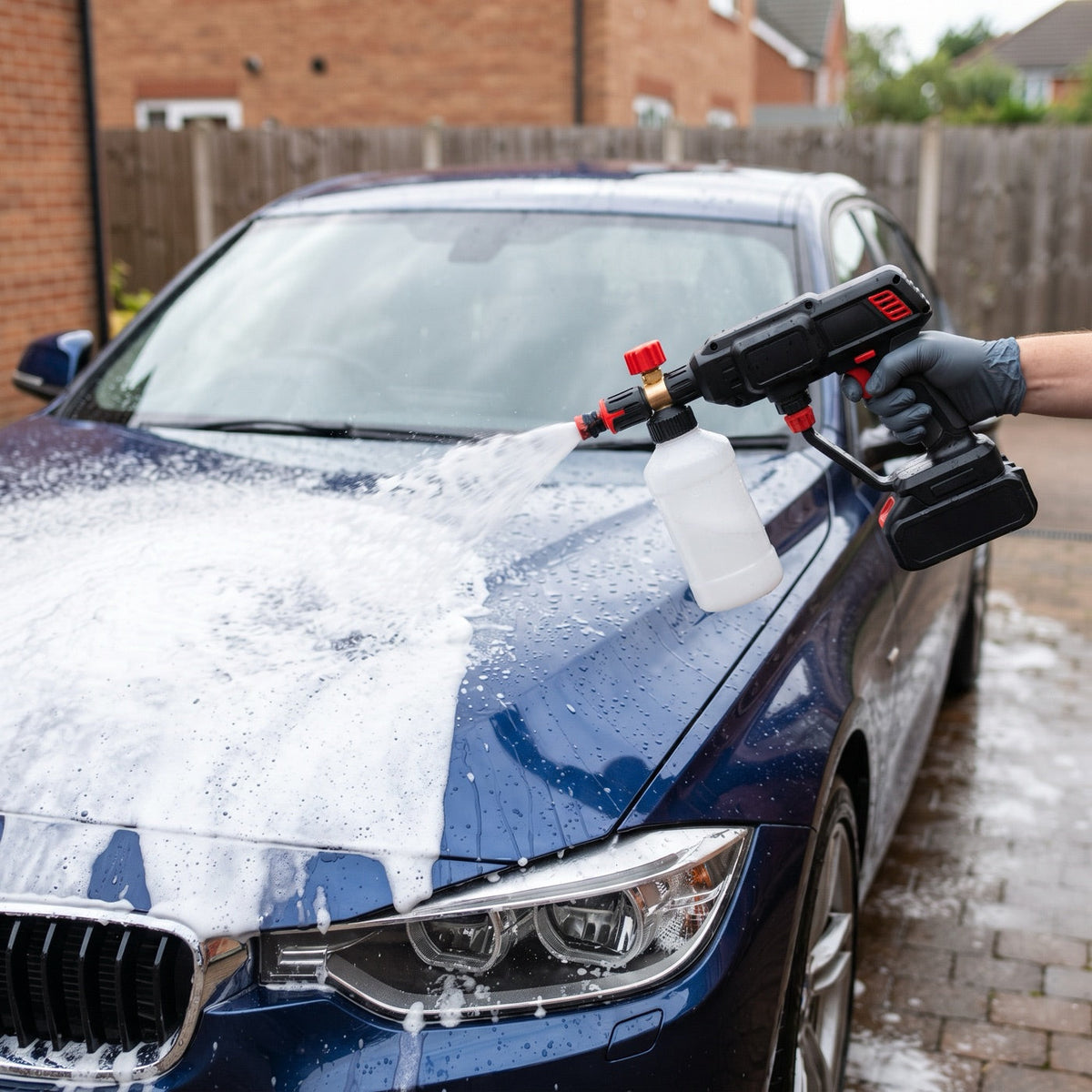 Serbatoio schiuma per lo shampoo auto